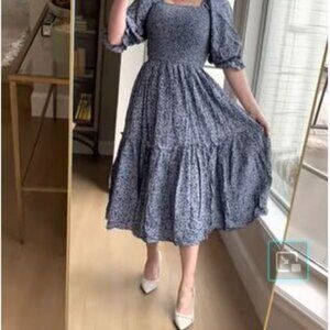 Ivy City Co Madeline Dress Navy XXL